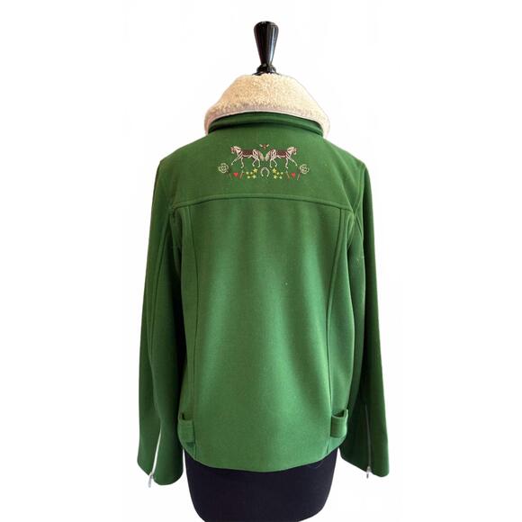 NEW VILAGALLO women's long sleeve jacket in verde lai